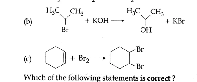 structural formulas of reactions (b) and (c)