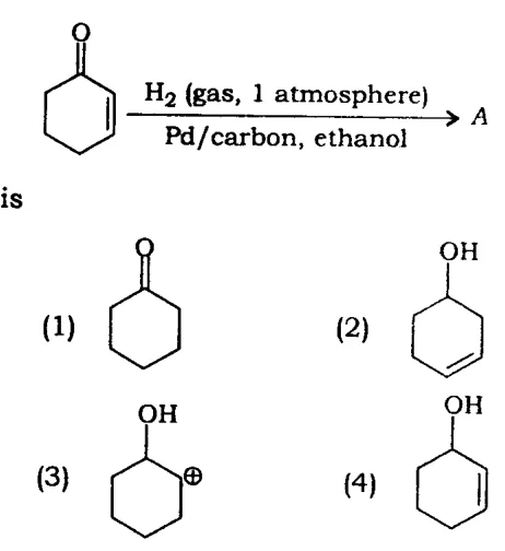 reaction scheme plus 4 product structure options