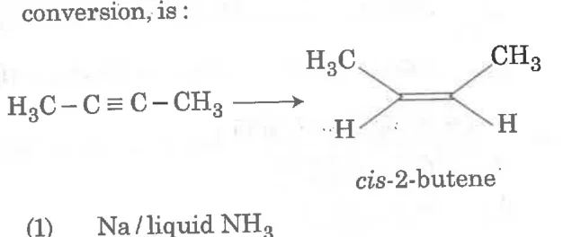 but-2-yne to cis-2-butene conversion scheme