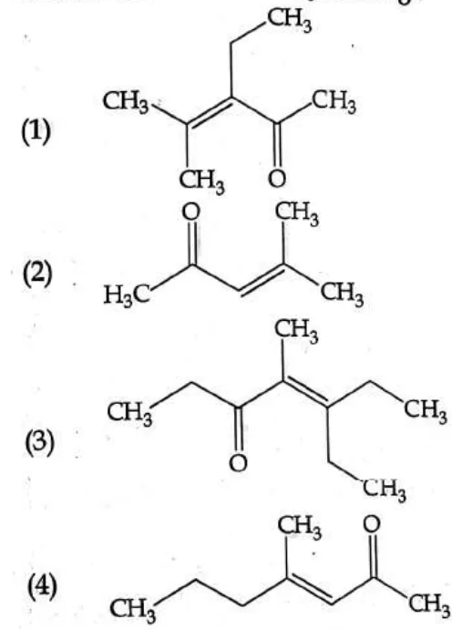 four skeletal structures of enones