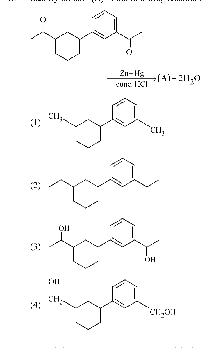 reactant structure, reagent and four structure options