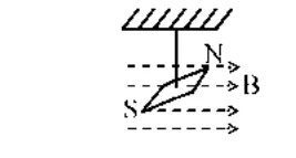 magnetic needle suspended in field B