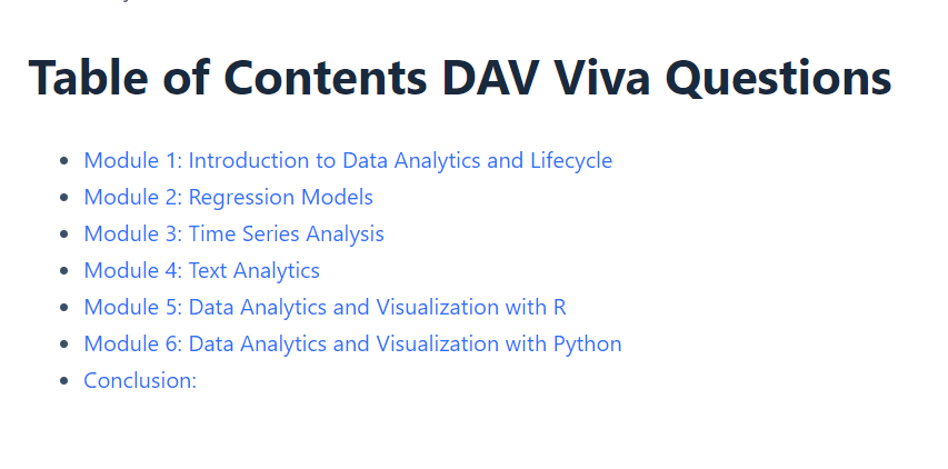 Data Analytics & Visualization DAV Viva Questions with answer - sem 6 AI-DS/ML